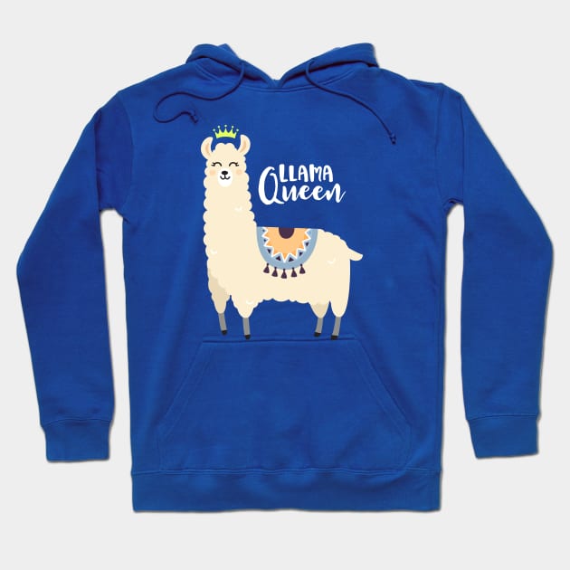 Drama Llama Queen Hoodie by machmigo